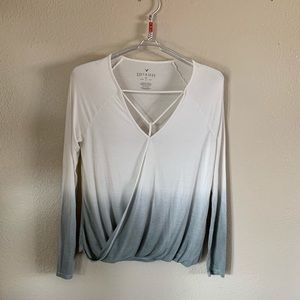 Long sleeve, ombré AEO shirt